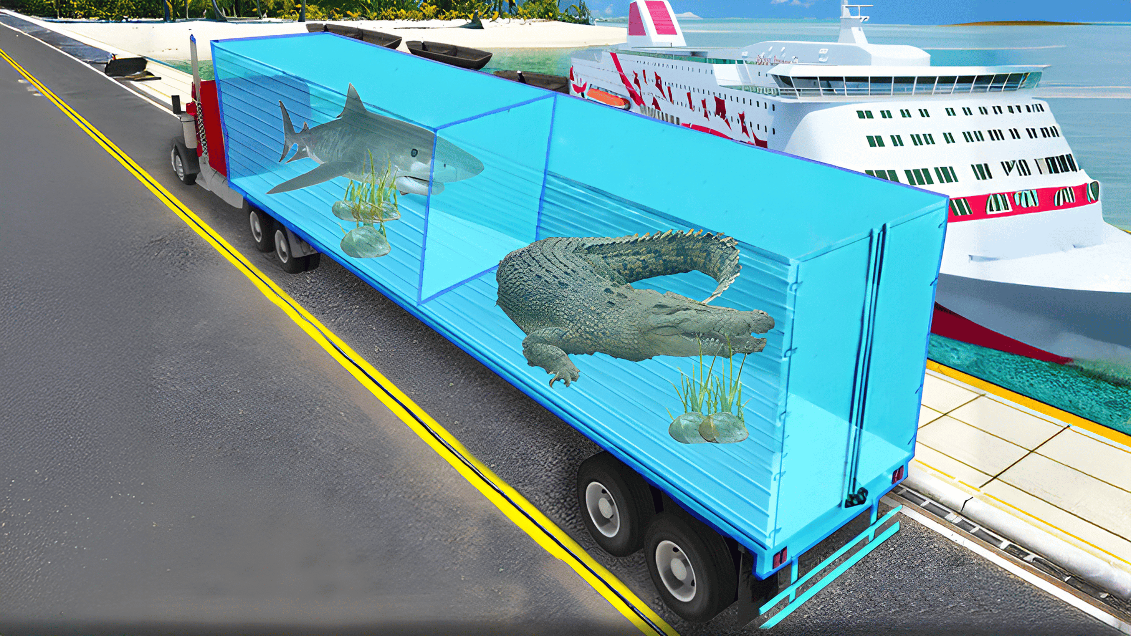 Transport Sea Animal Logo