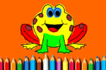 BTS Funny Frog Coloring Book Logo