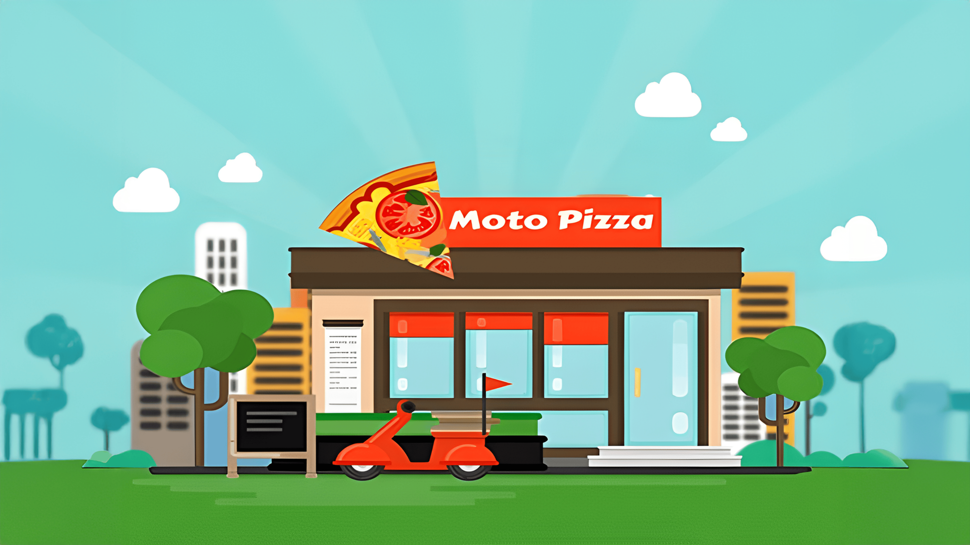 Moto Pizza Logo