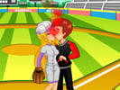 Baseball Kissing Logo