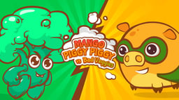 Mango Piggy Piggy vs Bad Veggies Logo
