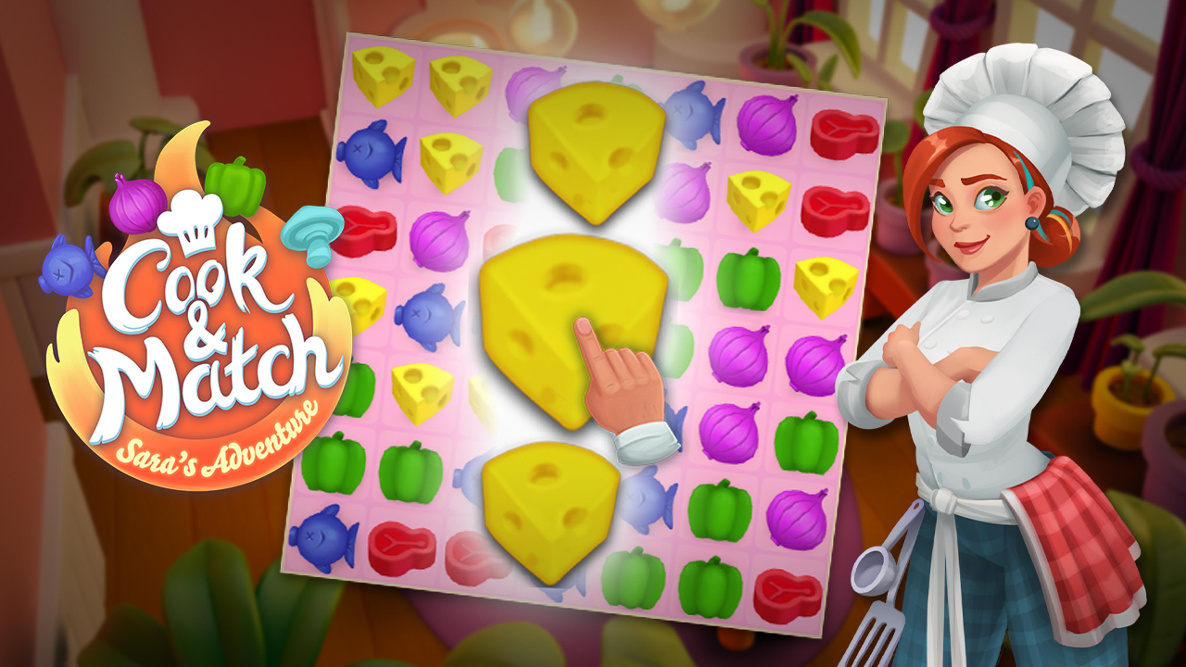 Cook and Match: Sara's Adventure Logo