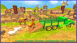 Farm Animal Truck Transporter Game  Logo