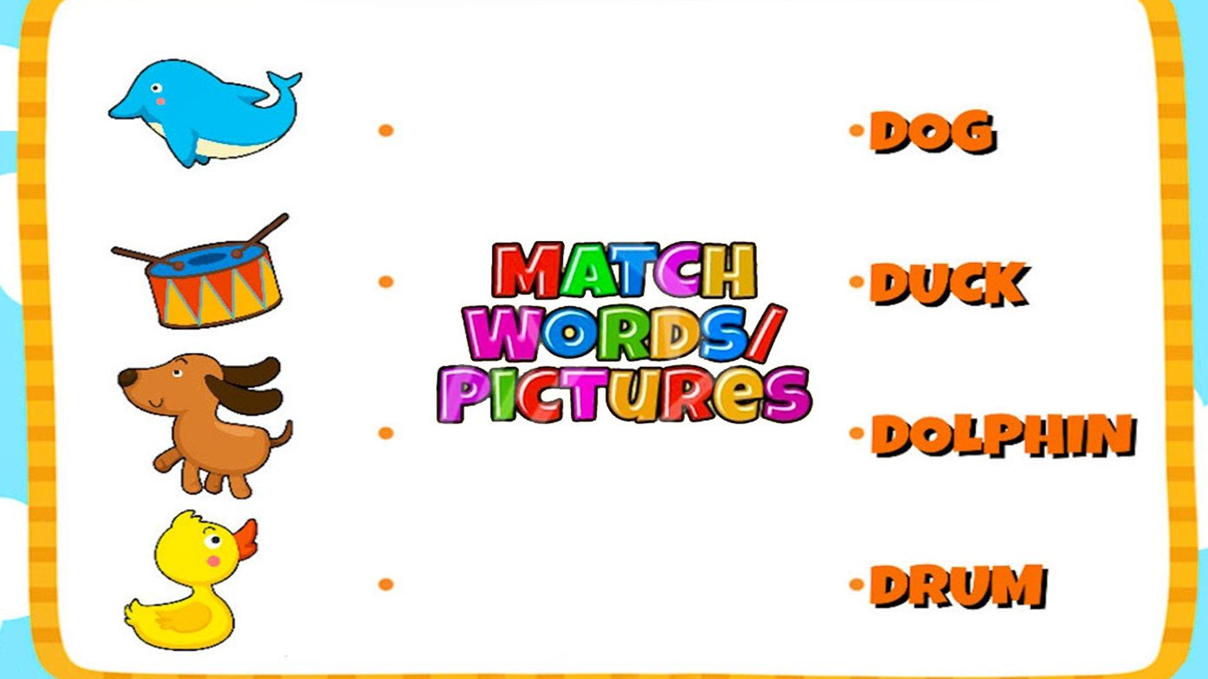 Match Pictures to Words Logo