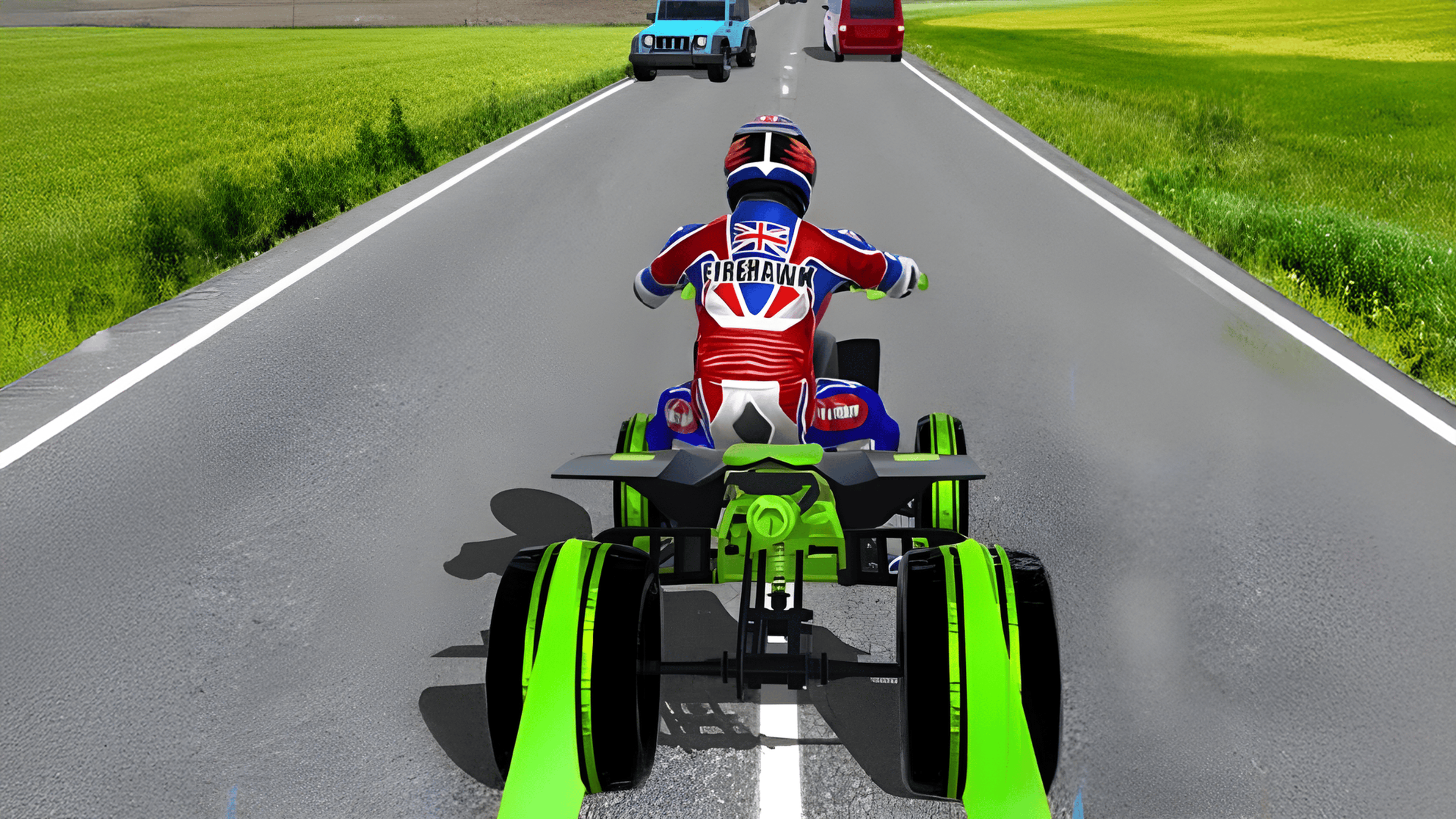 ATV Quad Bike Traffic Racer  Logo