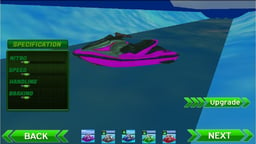 Water Slide Jet Boat Race 3D Logo