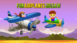 Fun Airplanes Jigsaw Logo