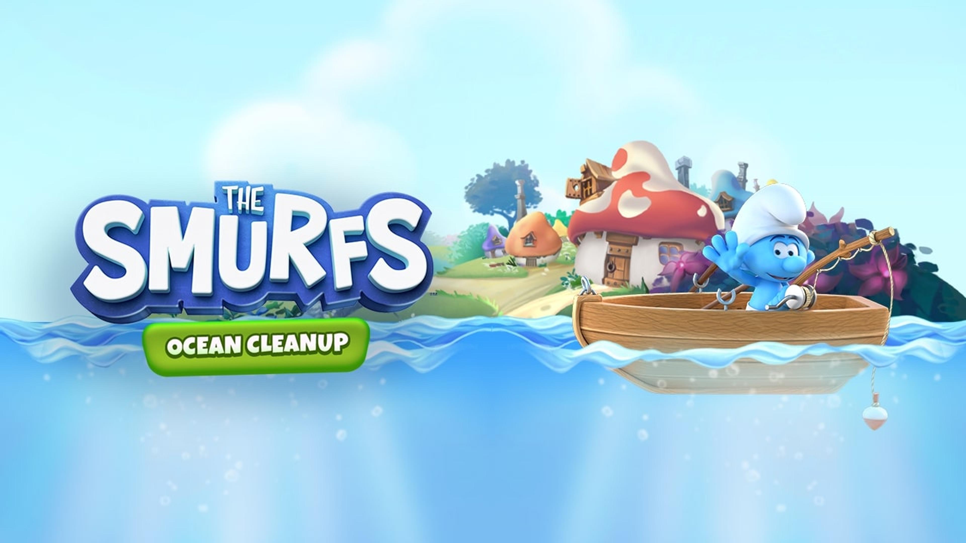 The Smurfs Ocean Cleanup Logo