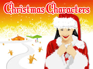 Christmas Characters Slide Logo