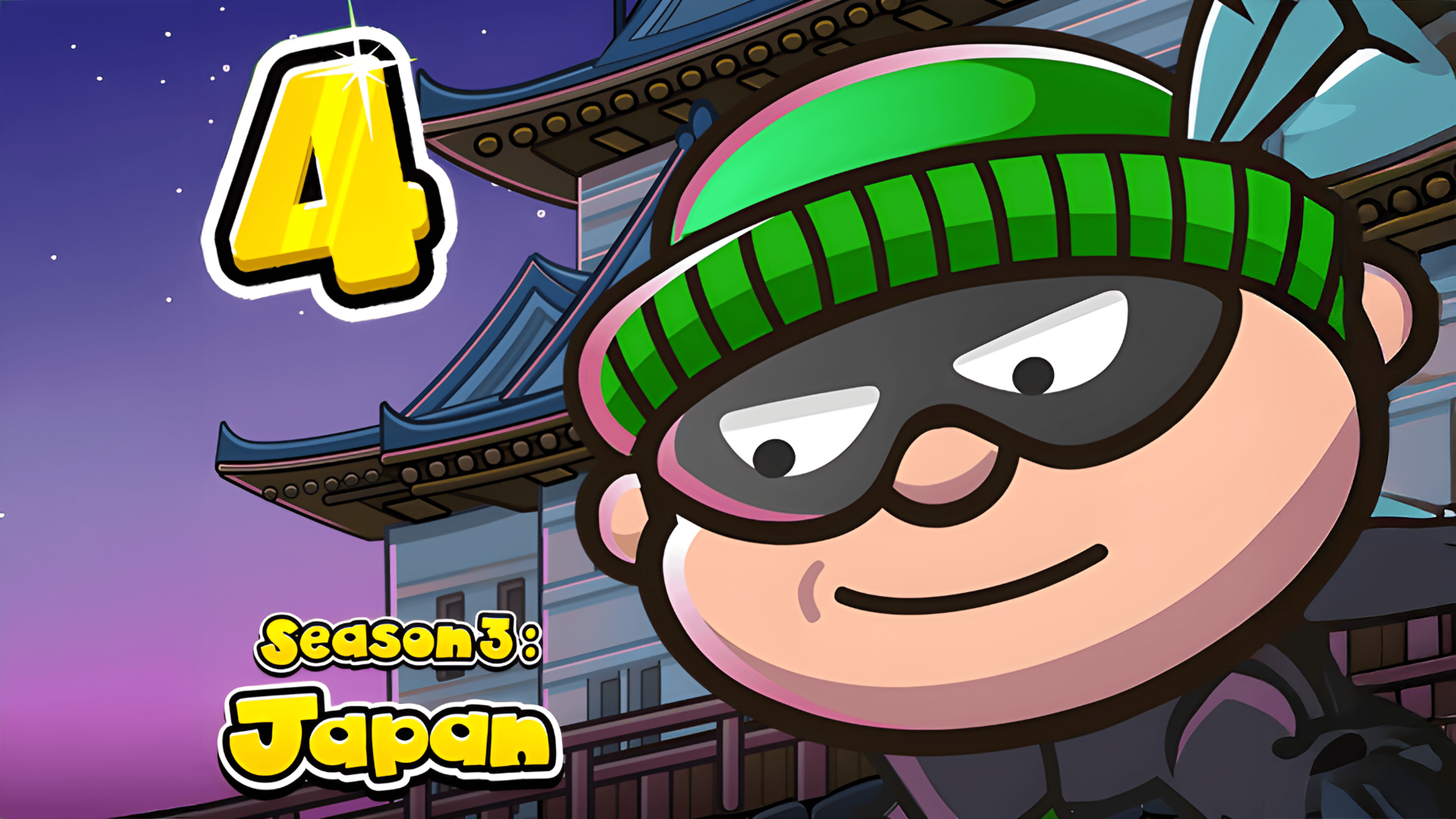 Bob The Robber 4: Season 3 Japan Logo