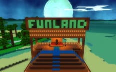 Trapped in Funland: A Minecraft Quest Logo