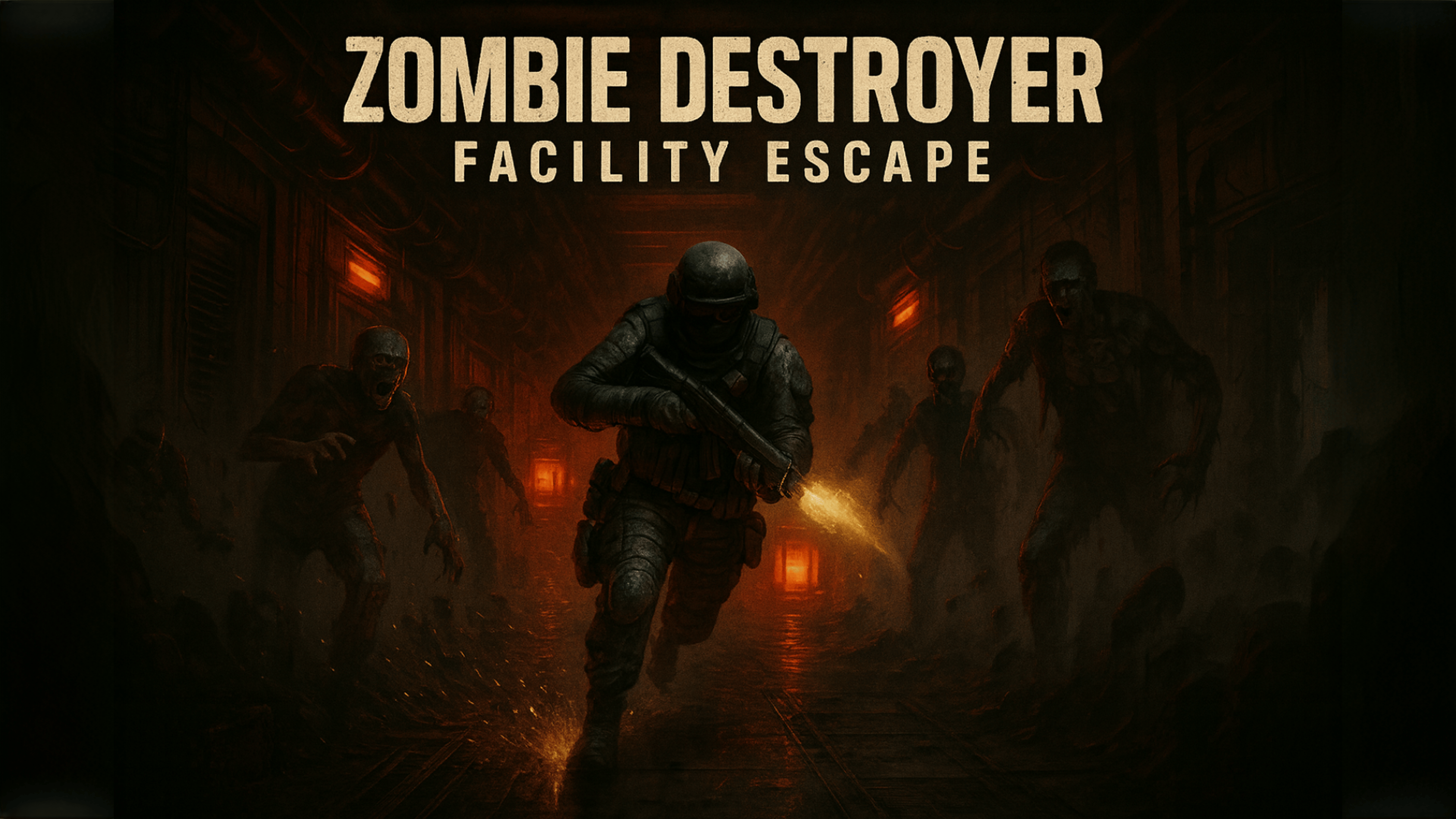 Zombie Destroyer: Facility escape Logo
