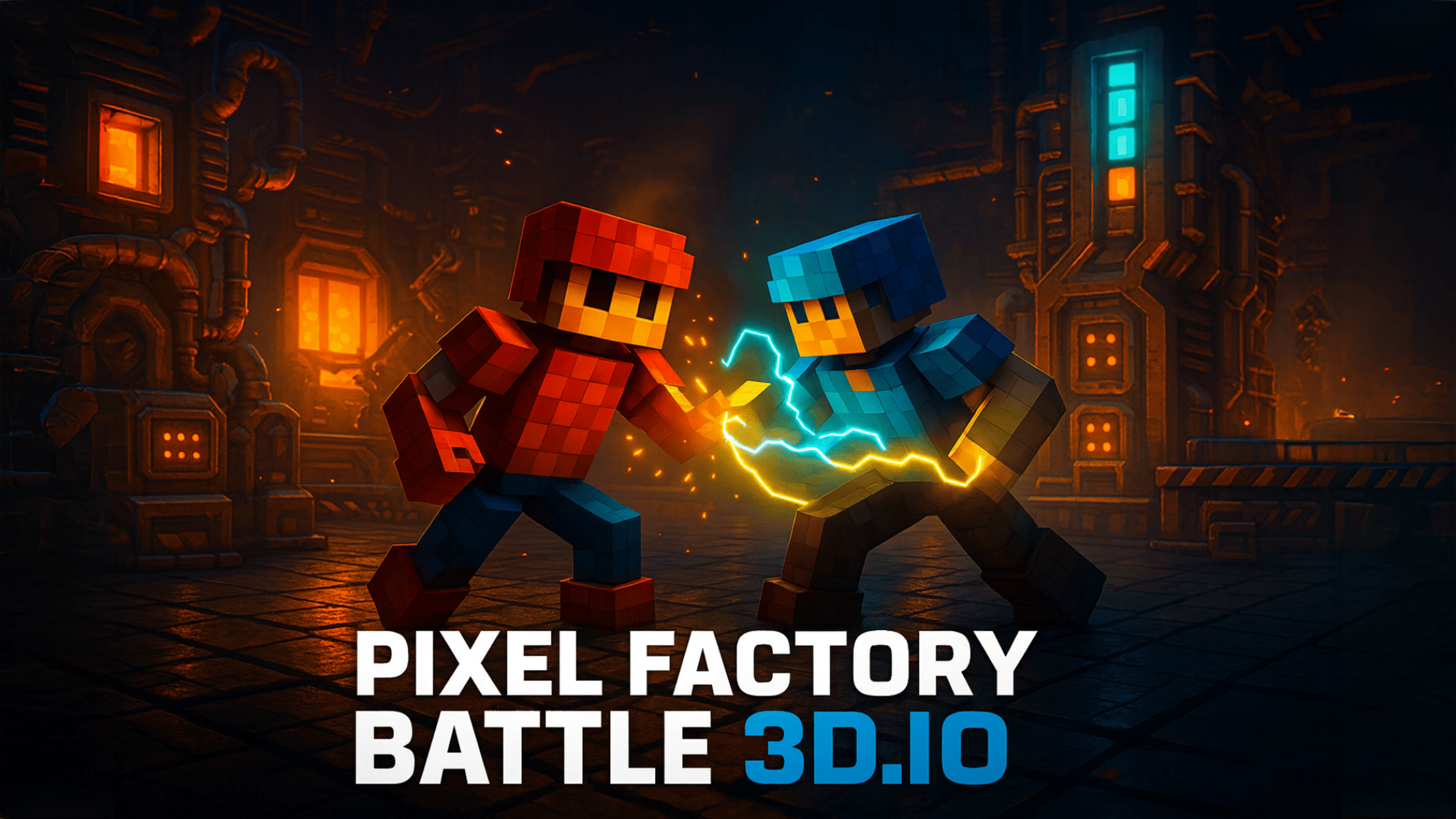 Pixel Factory Battle 3D.IO Logo