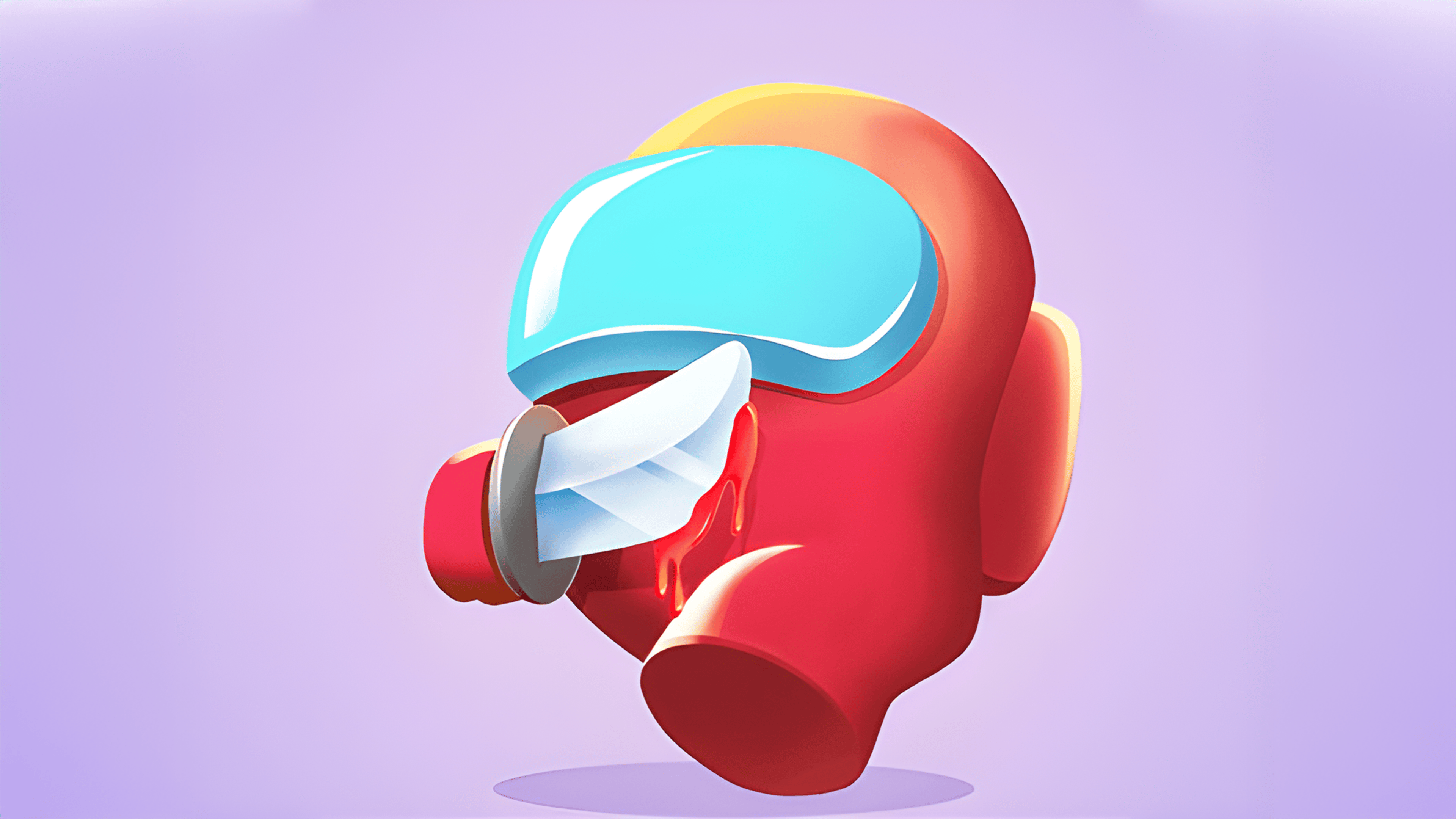 Among U Red Imposter Logo