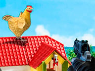 Classic Chicken Shooting Logo