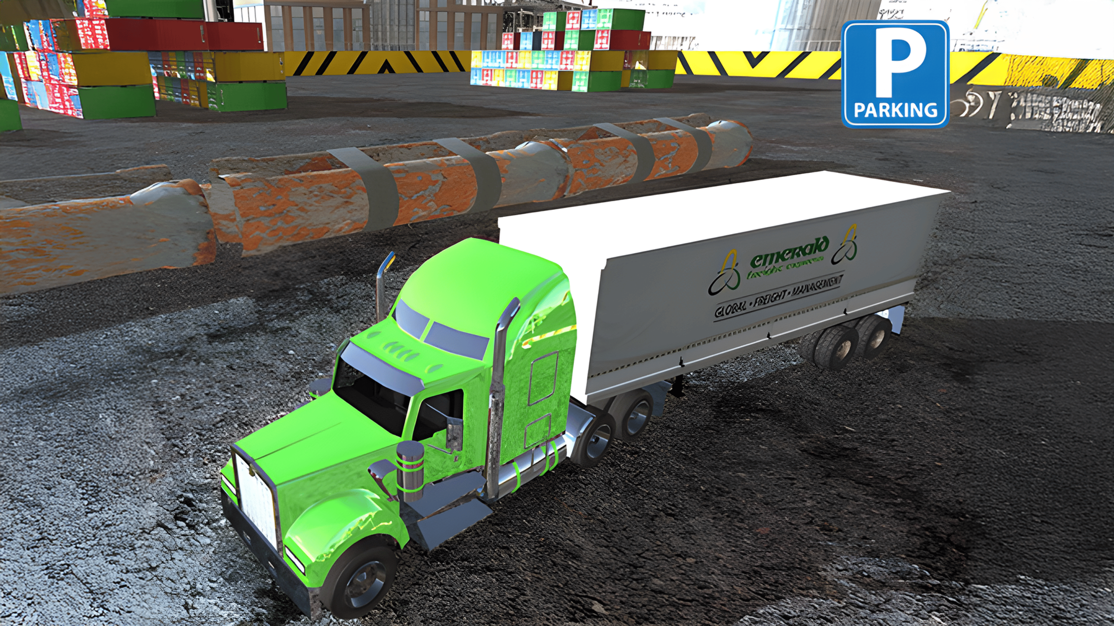 Port Truck Parking Logo