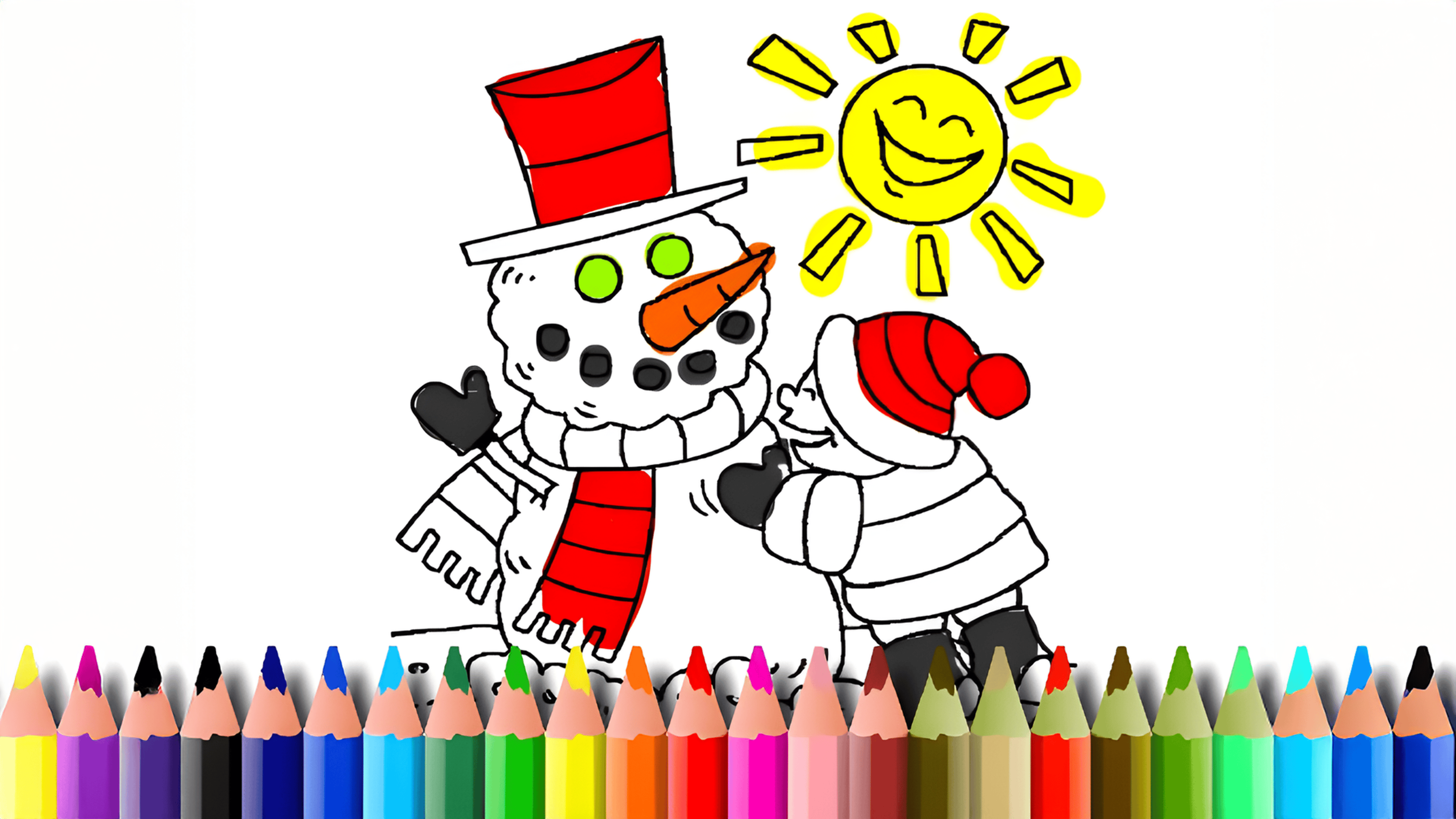 Winter Time Coloring Logo