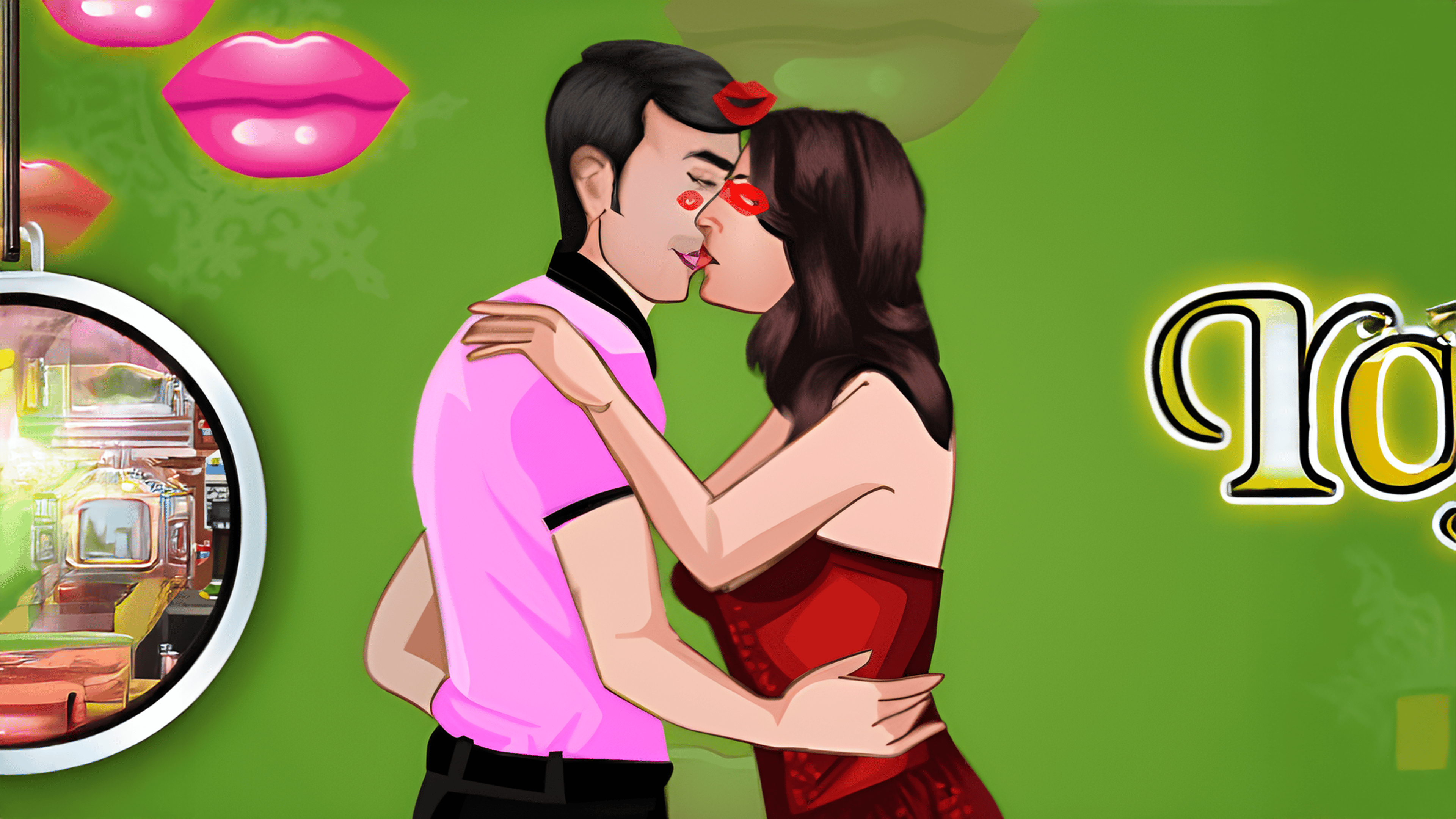 Christmas Eve Kissing Logo