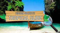Hidden Objects Tropical Slide Logo