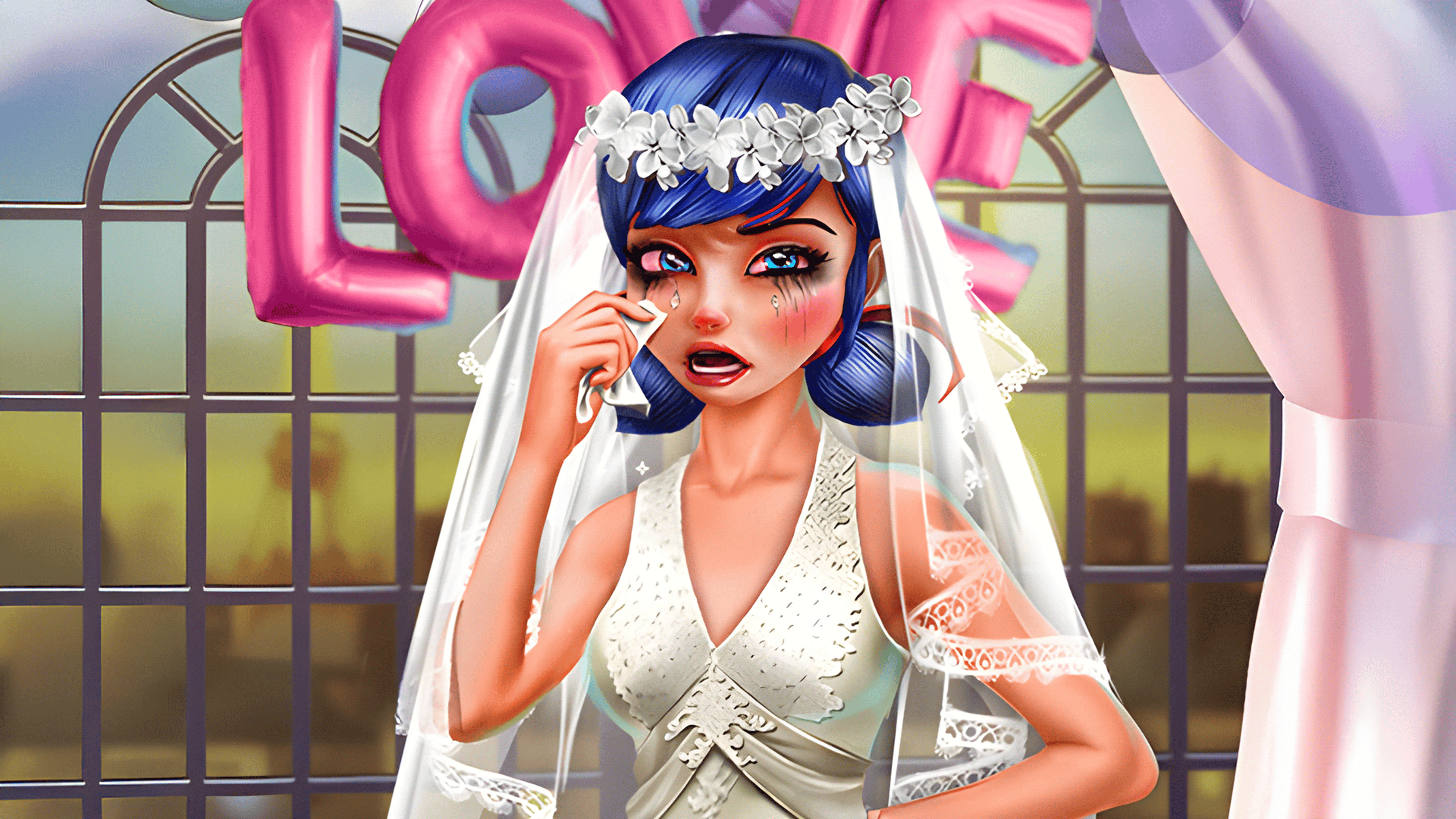 Dotted Girl Ruined Wedding Logo