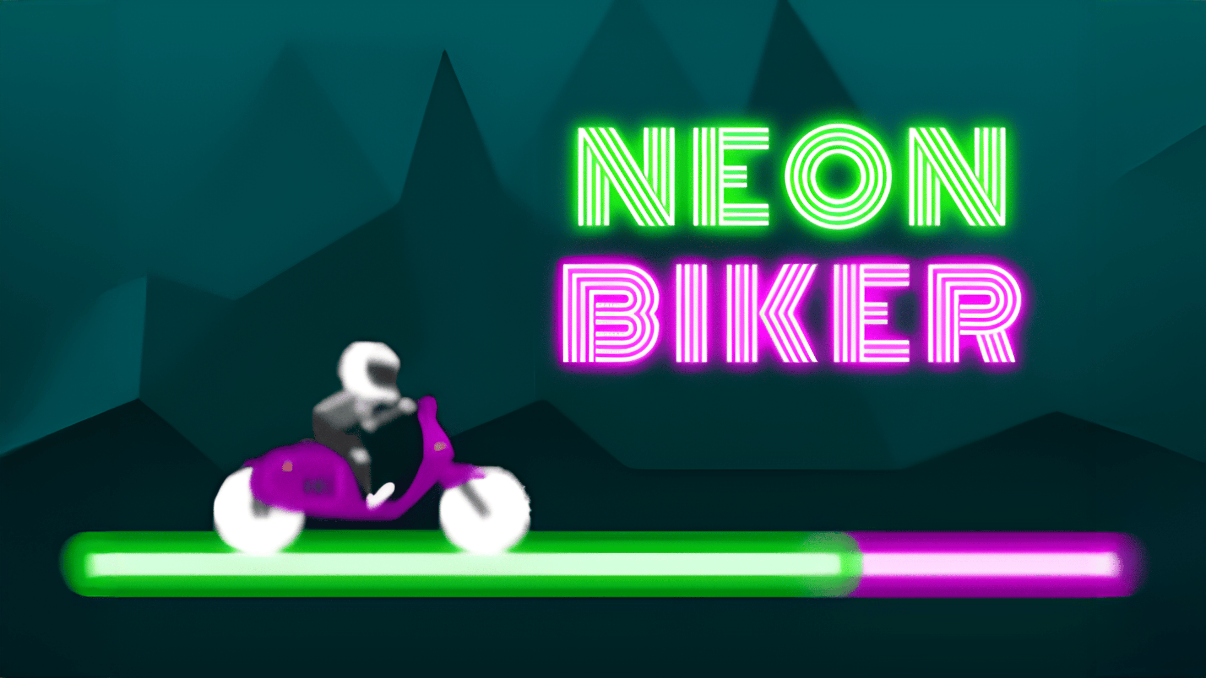 Neon Biker Logo