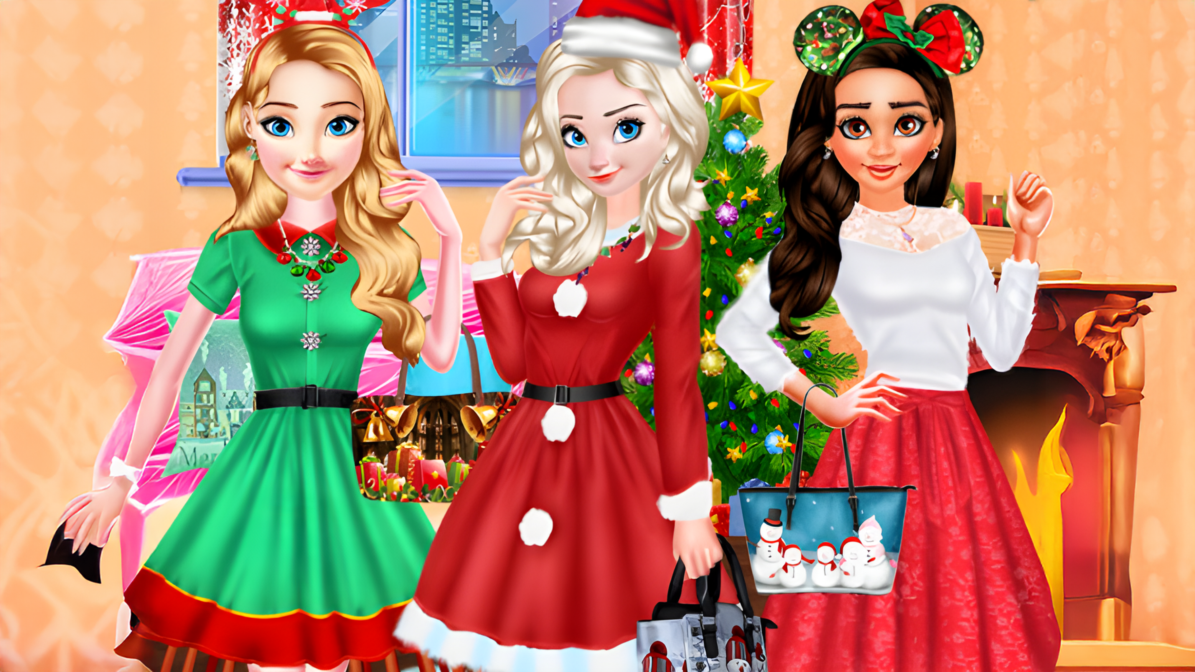 Princess Christmas Party Logo
