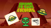 Mission to Mars Coloring Logo