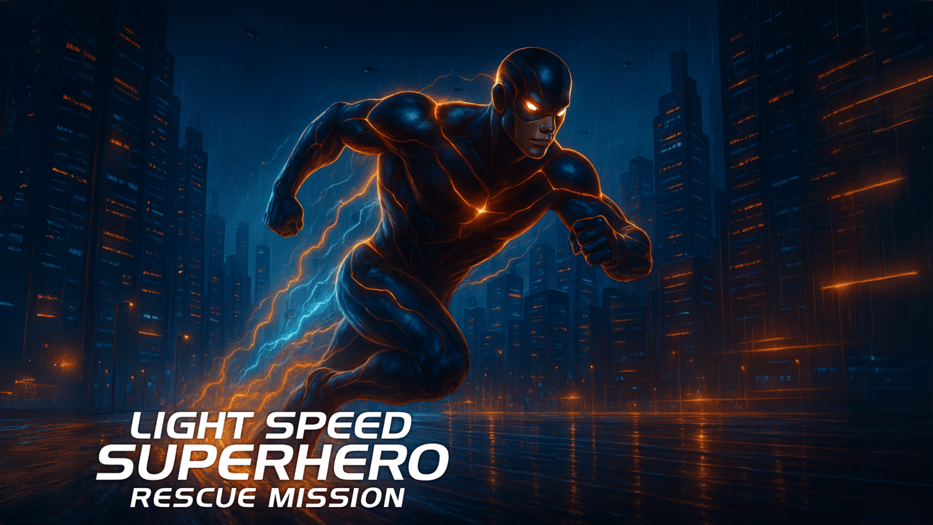 Light Speed Superhero Rescue Mission Logo