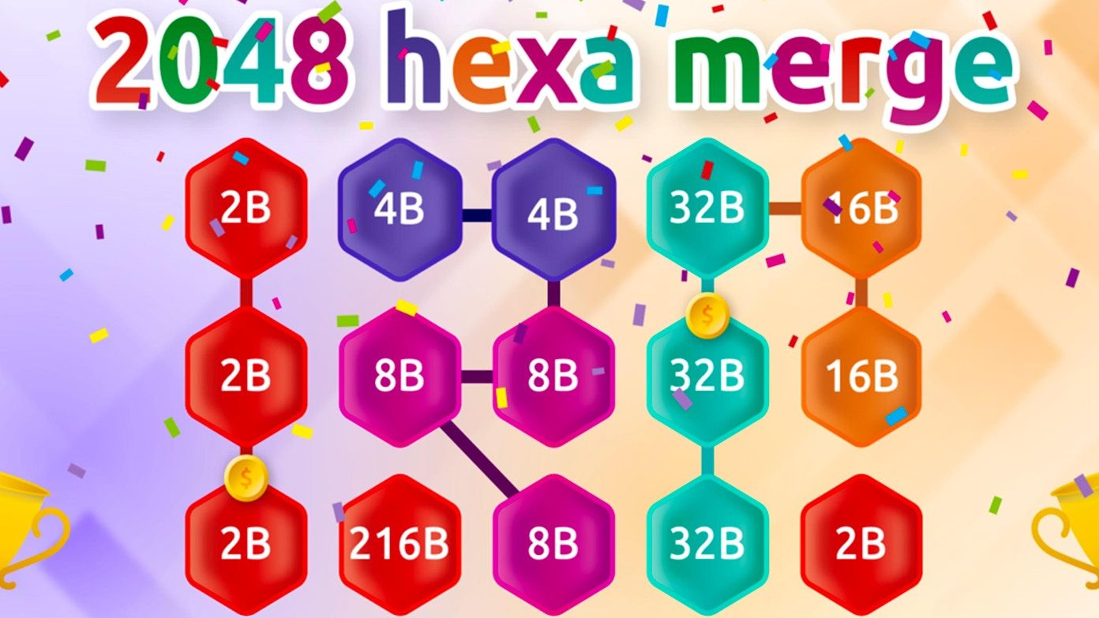 2048 Hex Chain Merge Logo