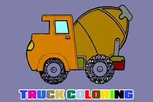 Trucks Coloring Book Logo