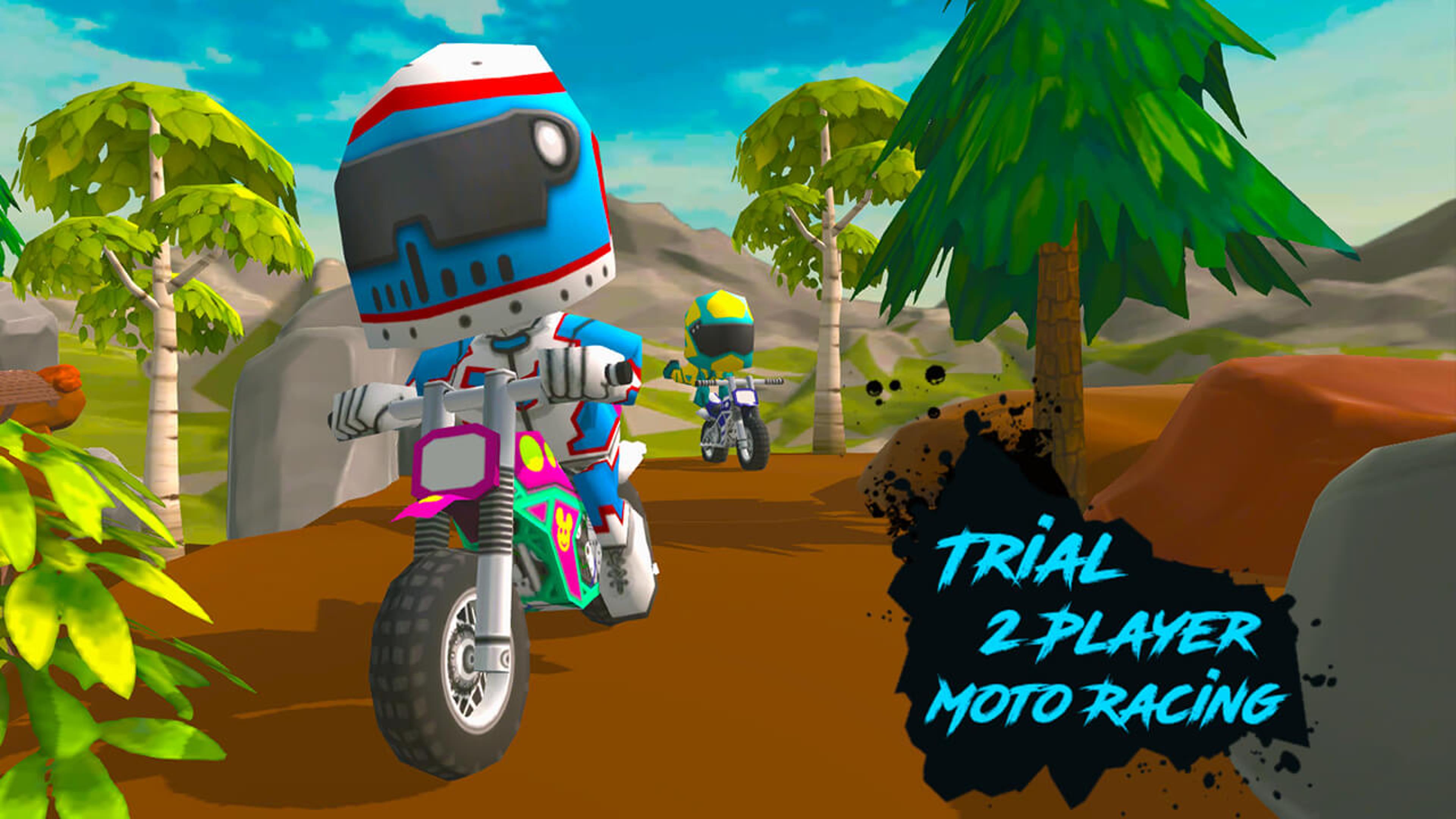 Trial 2 Player Moto Racing Logo