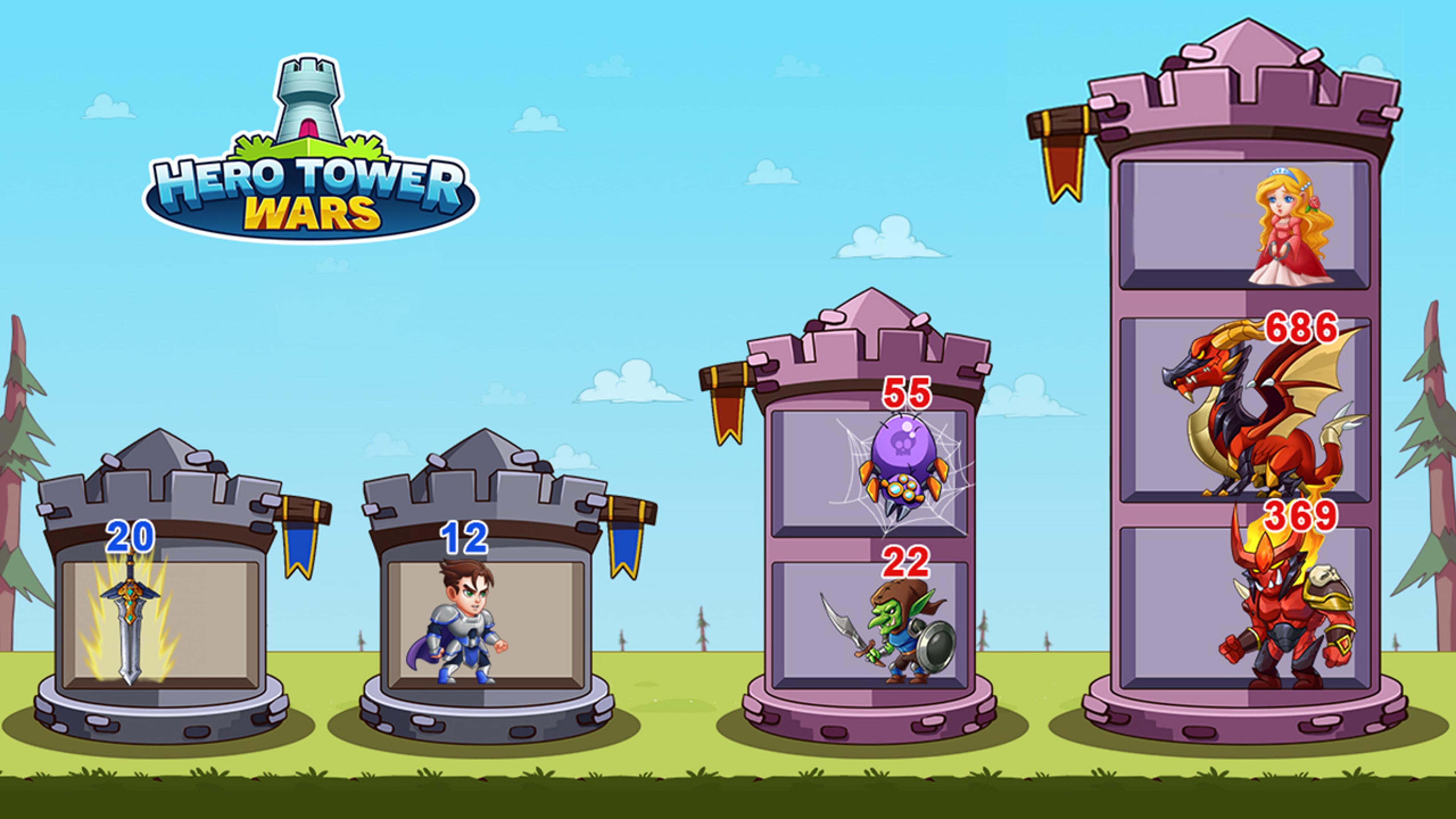 Hero Tower War Logo