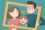 Happy Family Puzzle Logo