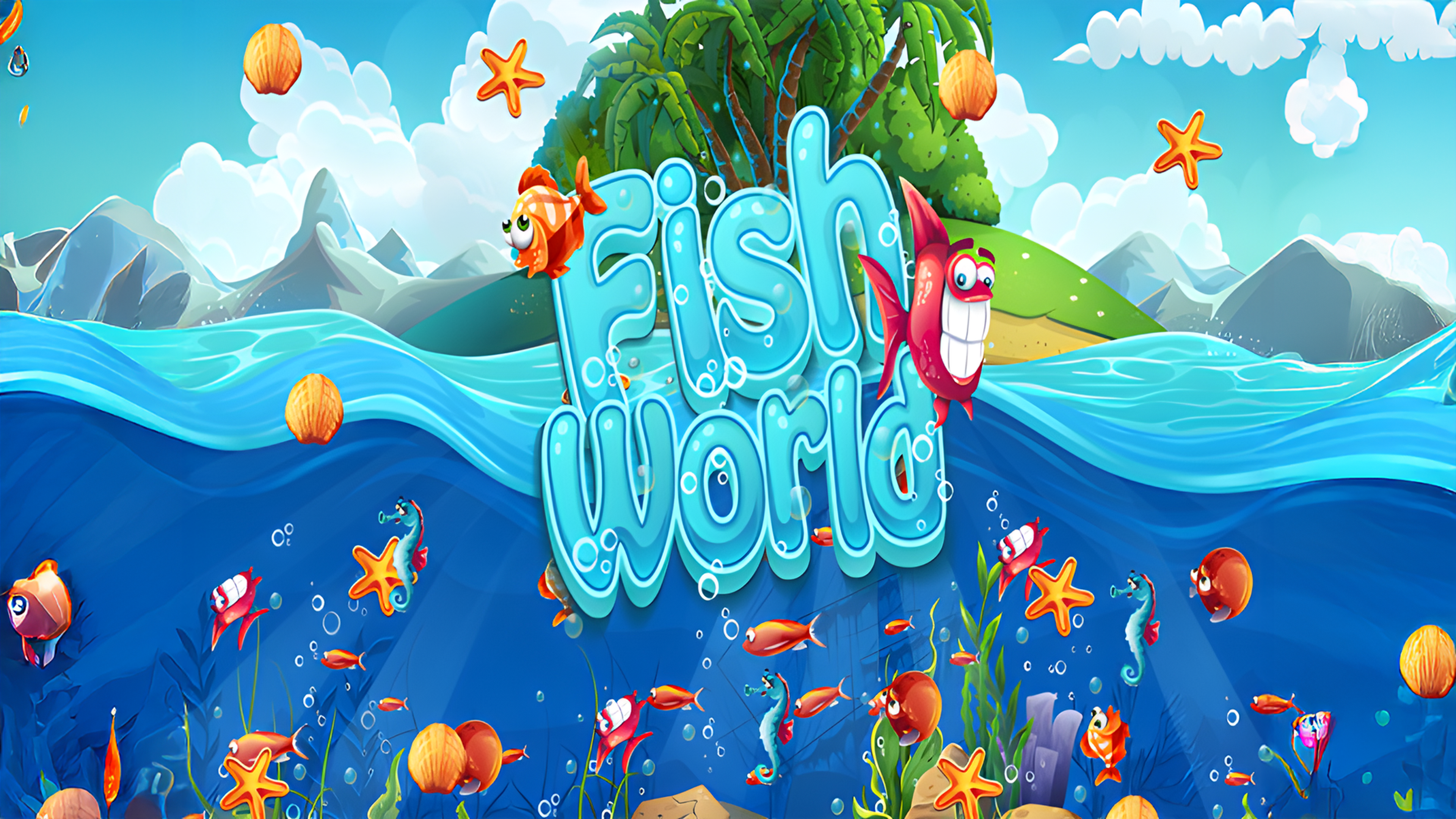Fish World Match Logo