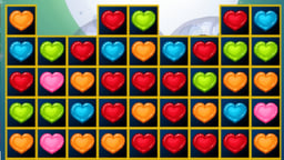 Hearts Blocks Collapse Logo