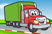 Happy Trucks Coloring Logo