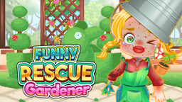 Funny Rescue Gardener Logo