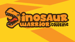 Dinosaur Warrior Coloring Logo