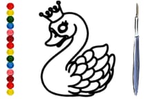 BTS Swan Coloring Book Logo