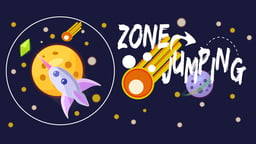Zone Jumping: Fly in a spaceship Logo