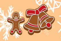 Gingerbread Man Coloring Logo