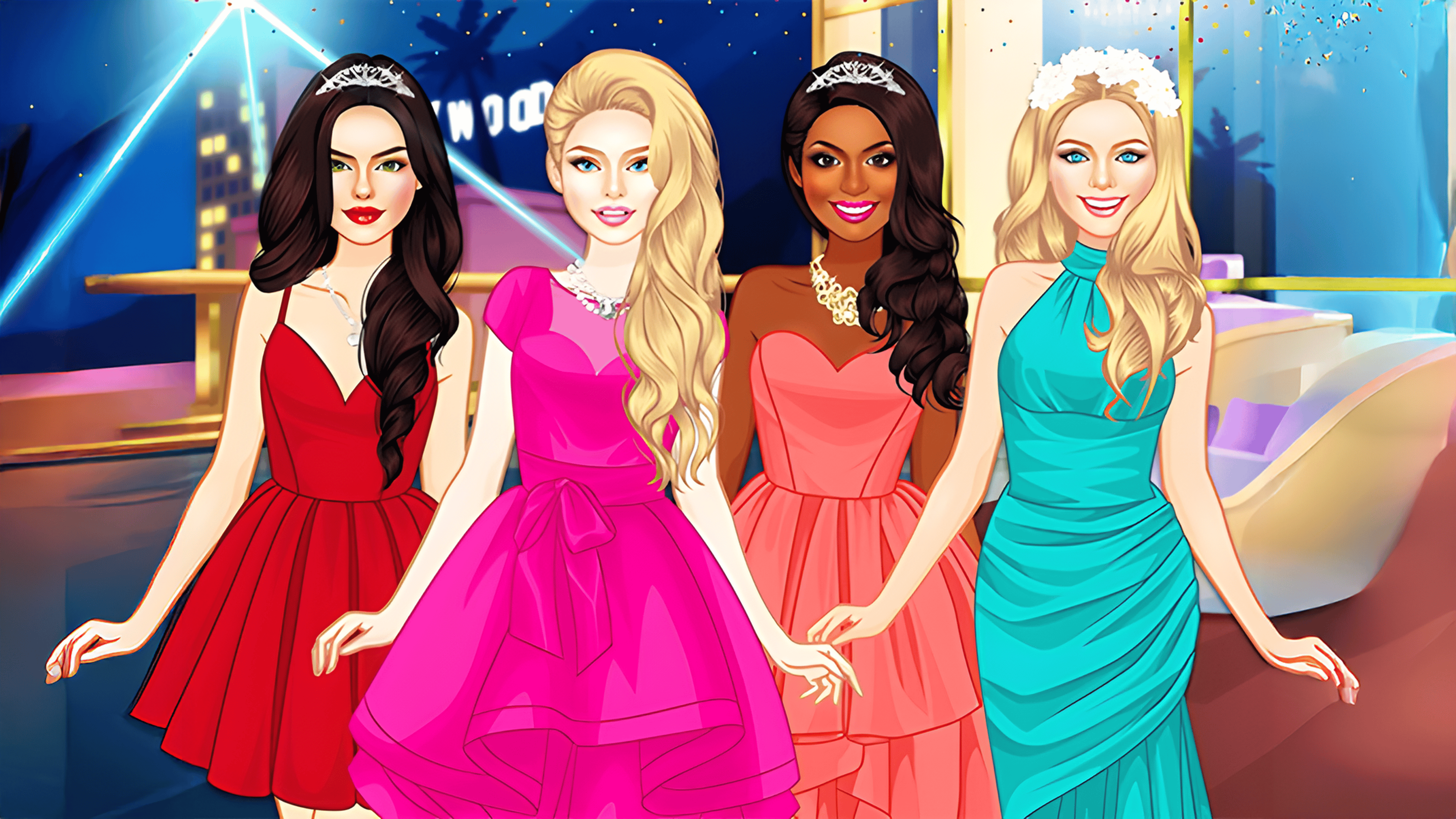 Glam Girls Dress Up Logo