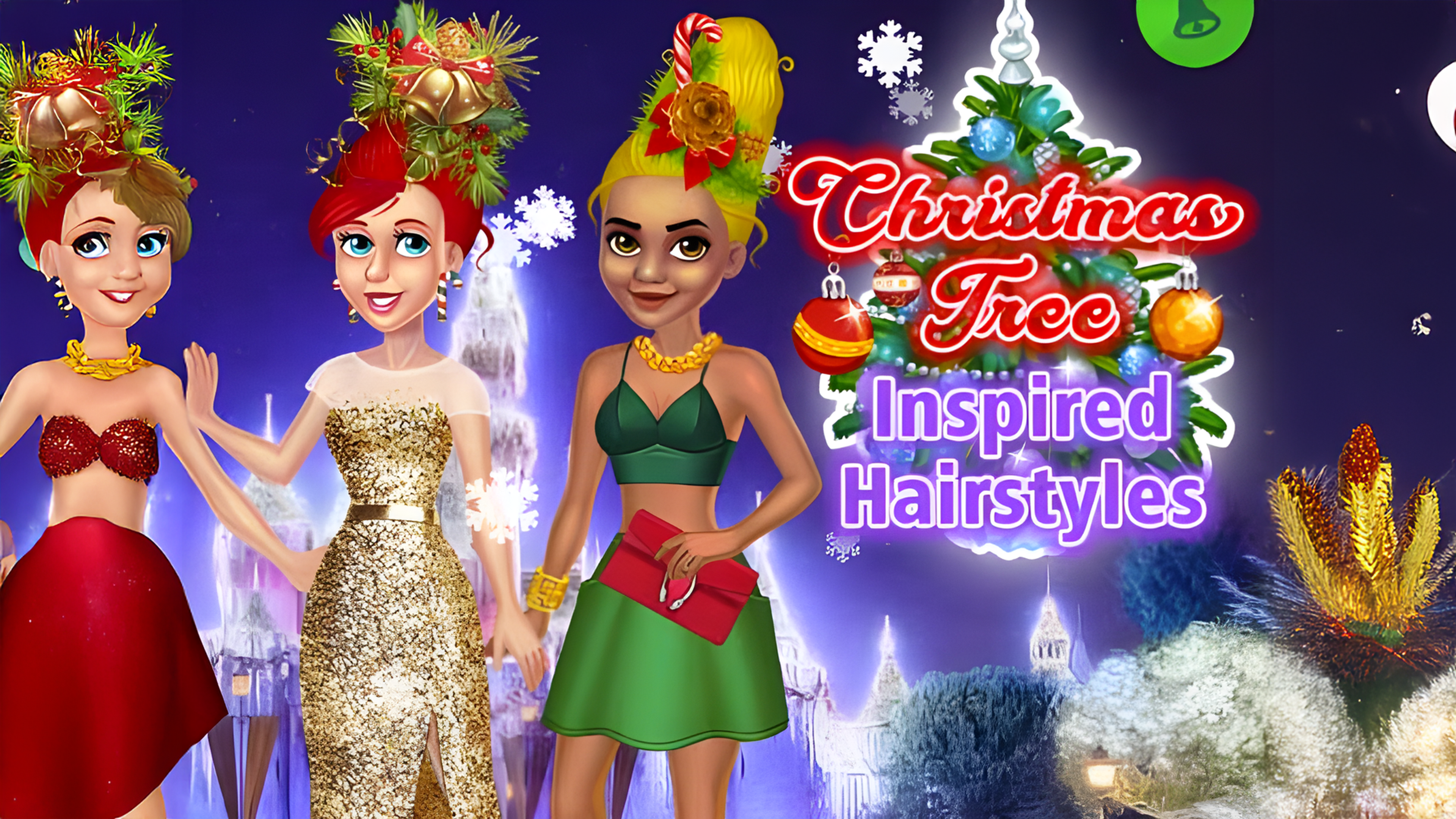 Christmas Tree Inspired Hairstyles Logo