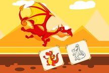 Friendly Dragons Coloring Logo