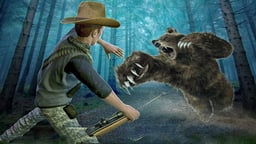 Wild Bear Hunting Game Logo