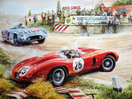 Painting Vintage Cars Jigsaw Puzzle Logo