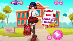 Dotted Girl Back To School Logo