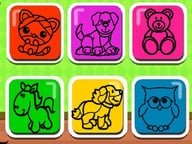 Easy Kids Coloring Game Logo