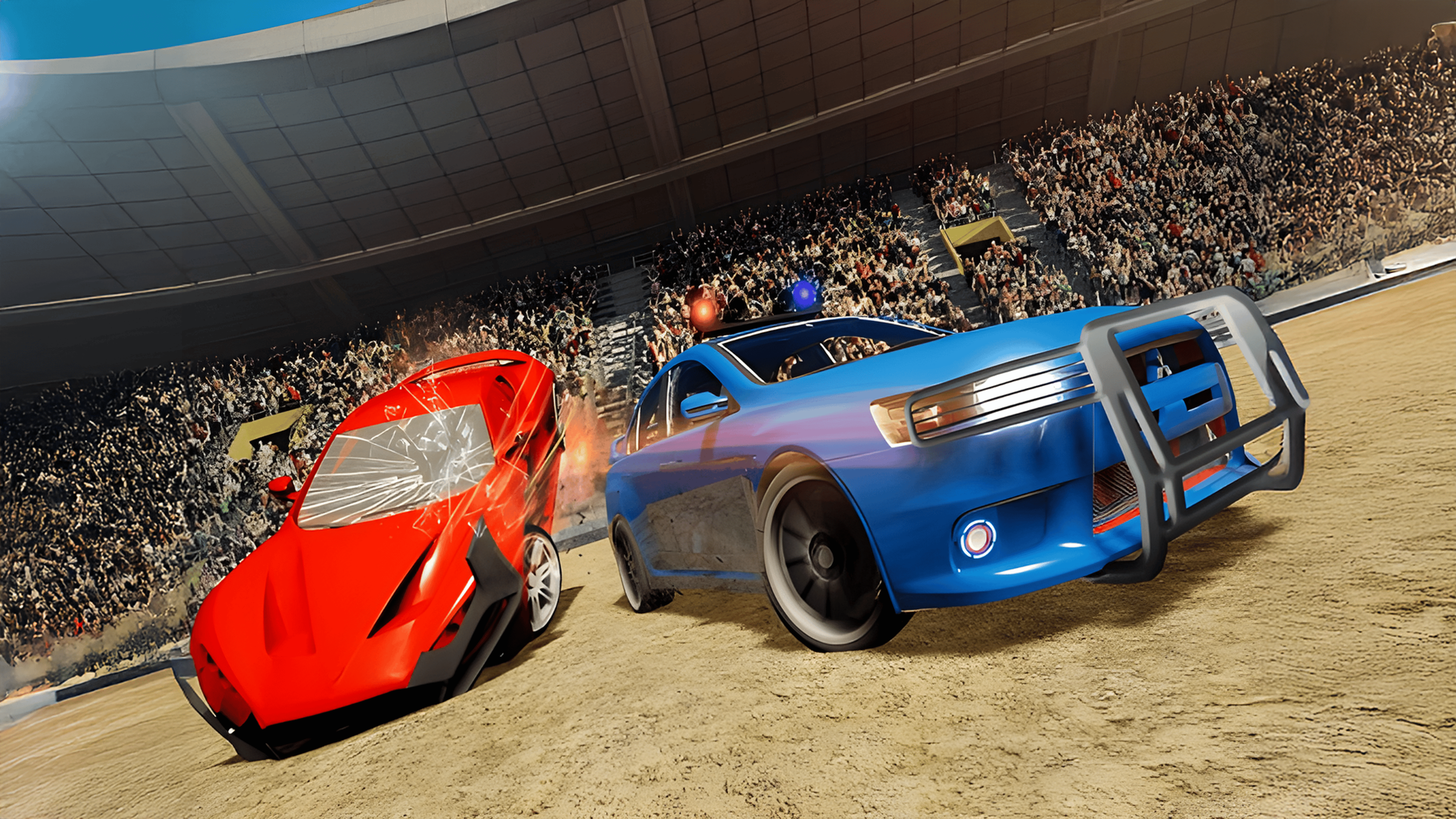 Real Car Demolition Derby Racing Game Logo