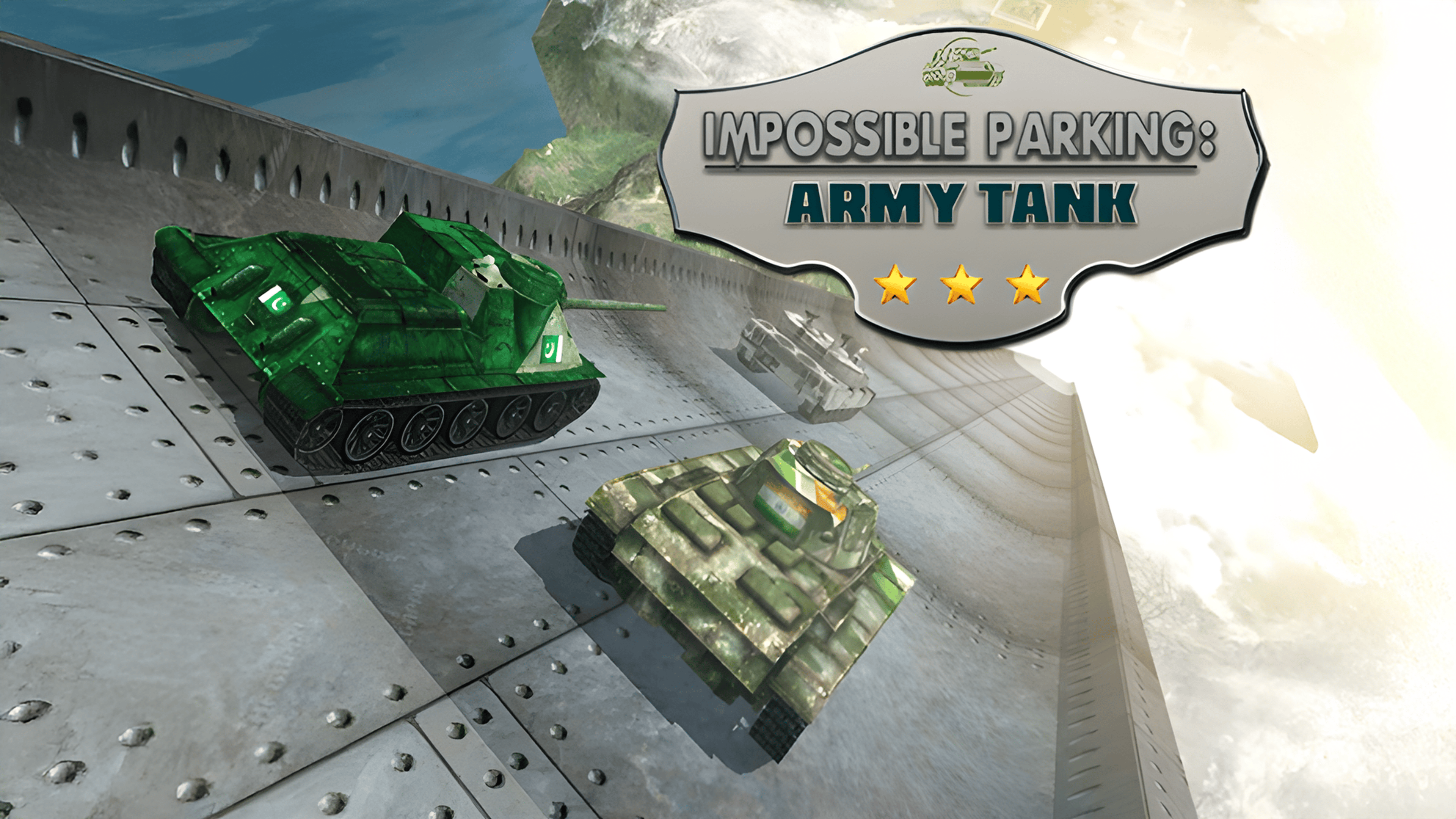 Impossible Parking Army Tank Logo